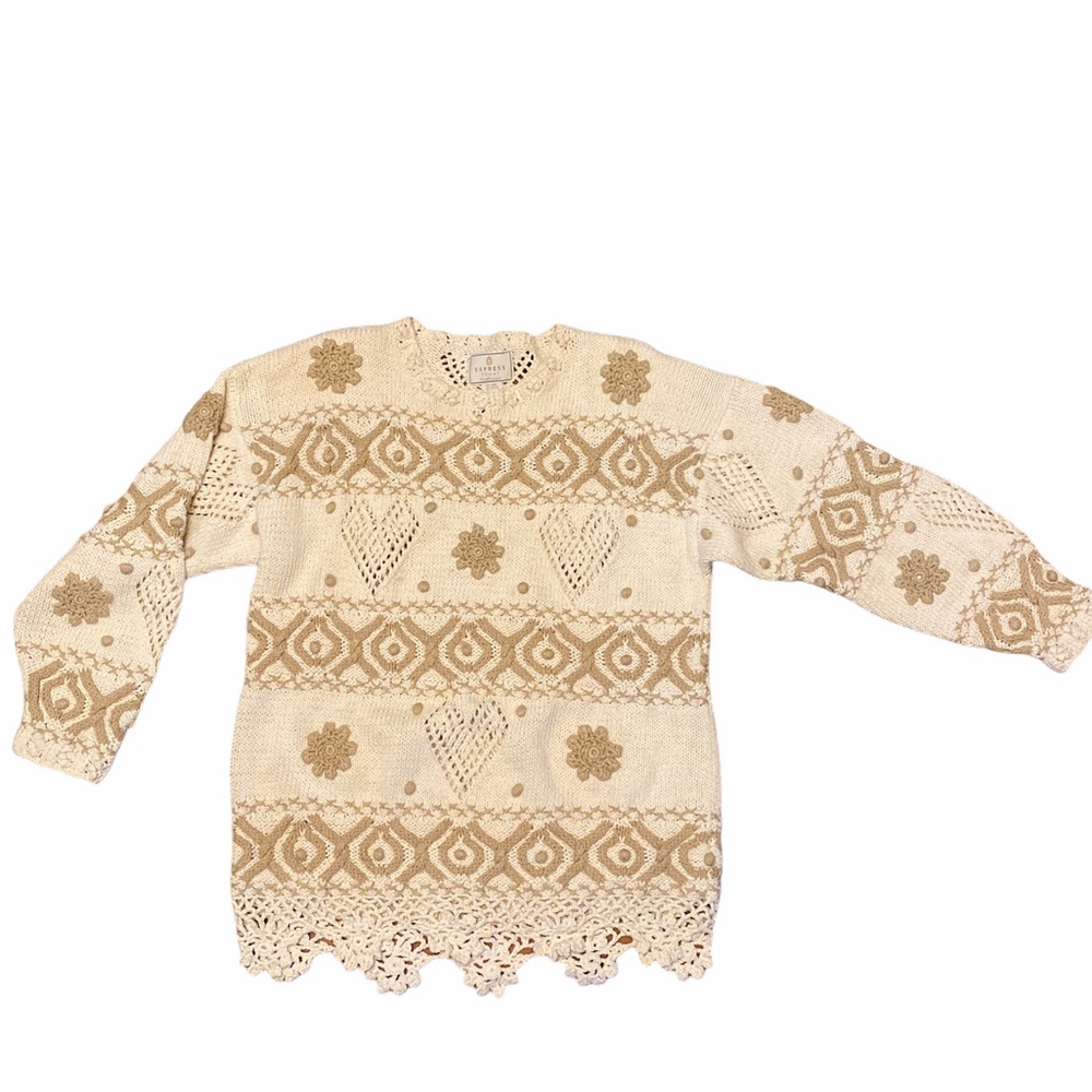 Express TRICoT Vintage Hand knitted Sweater